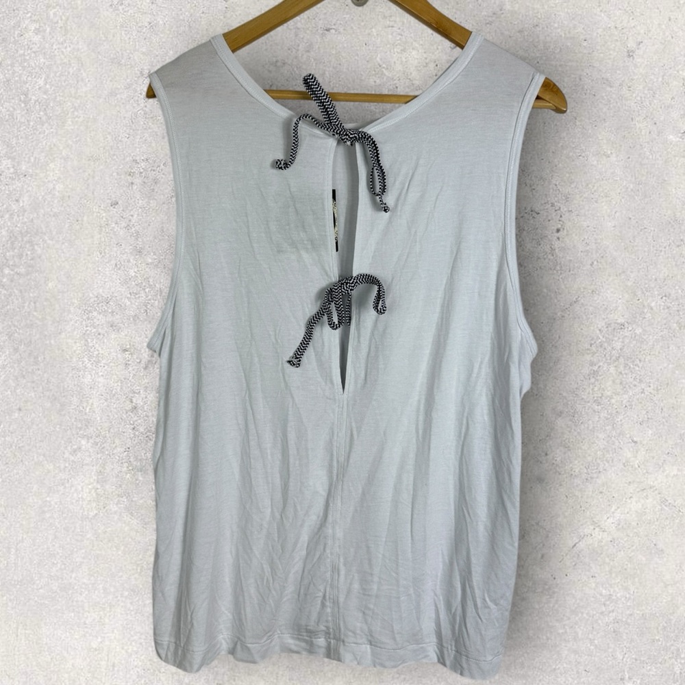 NWT Free People Movement Tri Harder Tie-Back Tank Top White Womens Size Large L - Picture 12 of 13